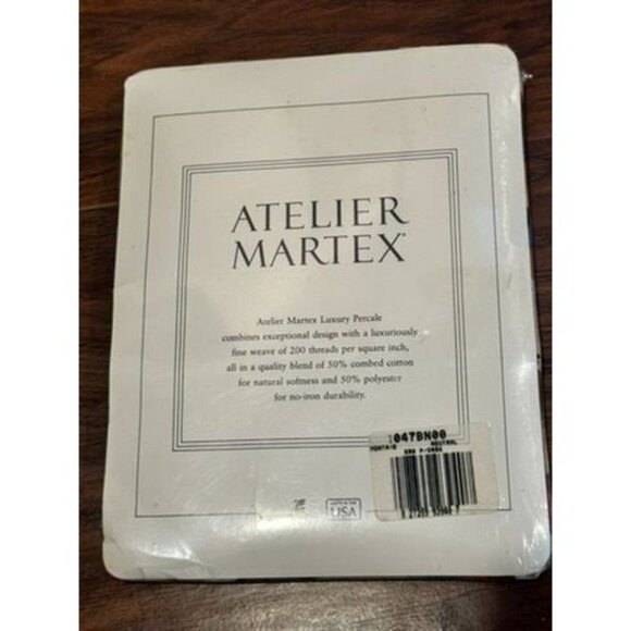 Atelier Martex Luxury Percale 200 Thread Count King Pillowcases MCM Multi Color - Picture 2 of 3
